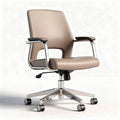 Modern ergonomic office chair with padded seat and chrome base 60 x 60 x 90cm